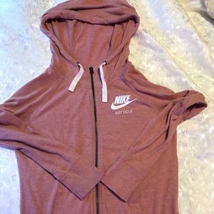 Dusty rose Nike zip up